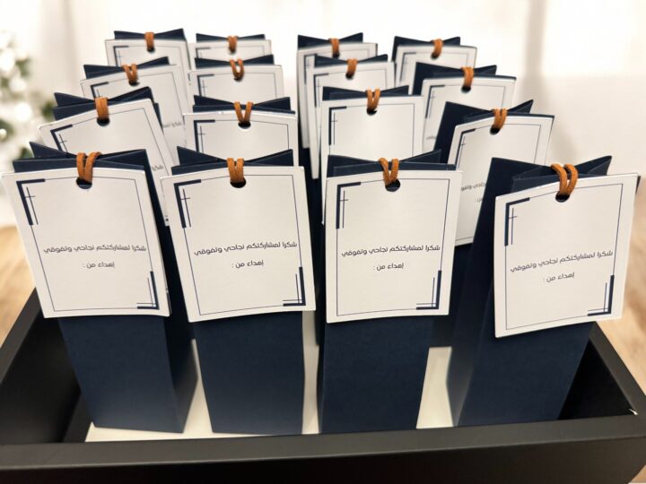 Bulk tray of graduation & excellence perfume box favors ready for schools in Kuwait